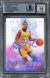 Lakers Magic Johnson Signed 2022 Panini Origins #25 Card Auto 10! BAS Slabbed