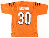 Chase Brown Signed Cincinnati Bengals Jersey (Beckett) 2023 Draft Pick / RB