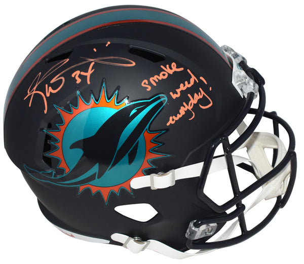 RICKY WILLIAMS SIGNED MIAMI DOLPHINS 2025 RIVALRIES FULL SIZE HELMET SMOKE WEED
