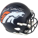 Patrick Surtain Autographed Denver Broncos F/S Helmet Beckett Witness 53135