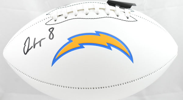 Omarion Hampton Autographed Los Angeles Chargers Logo Football - Beckett W Holo