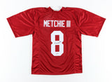John Metchie III Signed Alabama Crimson Tide Jersey (PSA Holo) 2021 Sophmore WR
