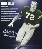 Bob Lilly Signed TCU Horned Frogs Mini Helmet (JSA COA) Cowboys 11xPro Bowl D.T.