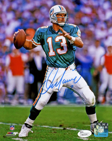 Dan Marino Autographed/Signed Miami Dolphins 8x10 Photo JSA 48530