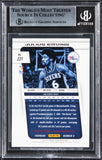 76ers Julius "Dr. J" Erving Signed 2013 Panini Prizm #221 Card BAS Slabbed