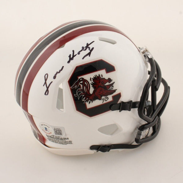 Lou Holtz Signed South Carolina Gamecocks Mini Helmet (Beckett) Head C – Super Sports Center