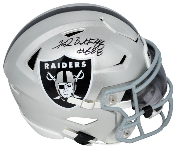 FRED BILETNIKOFF AUTOGRAPHED OAKLAND RAIDERS SPEEDFLEX MIDI HELMET BECKETT