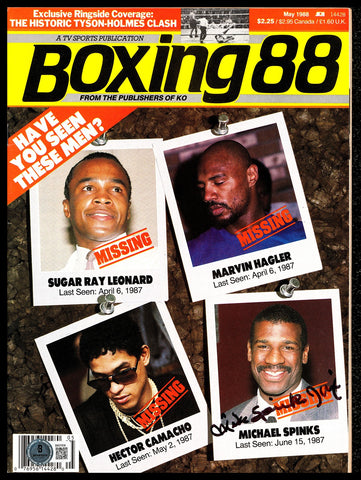 Michael Spinks "Jinx" Autographed Signed Magazine Beckett BAS QR #BM37838