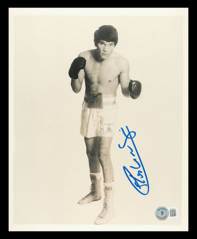 Carlos Monzon Autographed Signed 8x10 Photo Beckett BAS QR #BH29227