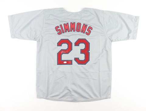 Ted Simmons Signed Cardinals Road Jersey (JSA COA) St. Louis Catcher 1968-1980