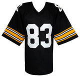 Louis Lipps (STEELERS) Signed Black Custom Jersey w/ROY'84 - (SCHWARTZ COA)
