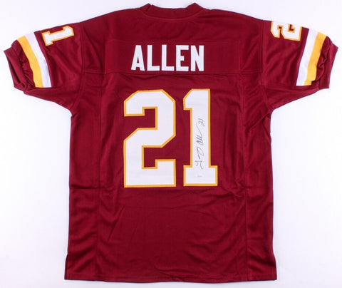 Terry Allen Signed Redskins Jersey (JSA COA) 8614 Career Rushing Yards 79 TD's