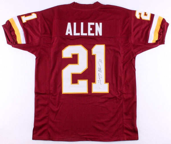 Terry Allen Signed Redskins Jersey (JSA COA) 8614 Career Rushing Yards 79 TD's
