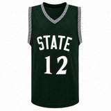 Mateen Cleaves Signed Green Custom College Basketball Jersey - (SCHWARTZ COA)