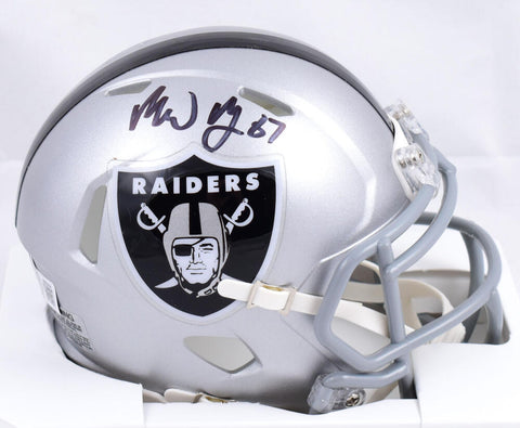 Michael Mayer Autographed Las Vegas Raiders Speed Mini Helmet-Beckett W Hologram