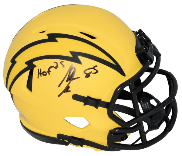 ANTONIO GATES SIGNED LOS ANGELES CHARGERS RAVE SPEED MINI HELMET W/ HOF 25