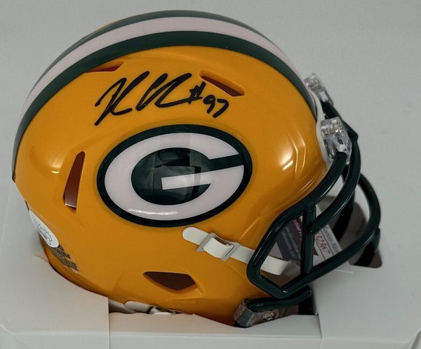 Packers Pro Bowler KENNY CLARK Signed Riddell Speed Mini Helmet AUTO - JSA