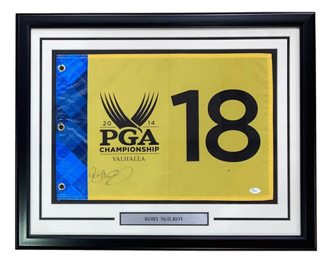 Rory McIlroy Signed Framed 2014 PGA Tour Championship Golf Flag JSA Hologram