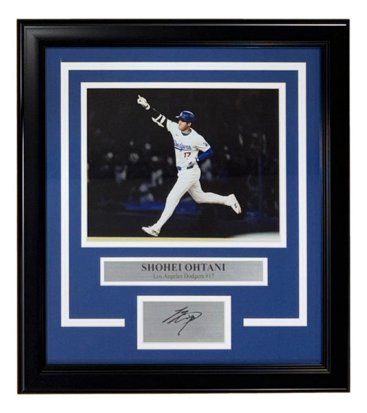 Shohei Ohtani Framed Los Angeles Dodgers 8x10 Photo w/ Laser Signature