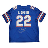 Emmitt Smith Signed Florida Gators Nike Jordan Blue Jersey Beckett Witnessed