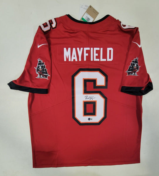 BAKER MAYFIELD SIGNED TAMPA BAY BUCCANEERS NIKE VAPOR UNTOUCHABLE JERSEY BAS QR