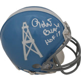 Robert Brazile Signed Houston Oilers TB 60-62 VSR4 Mini Helmet HOF JSA 46035
