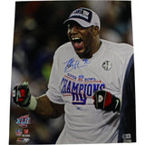 Michael Strahan Autographed/Signed New York Giants 16x20 Photo Beckett 49848