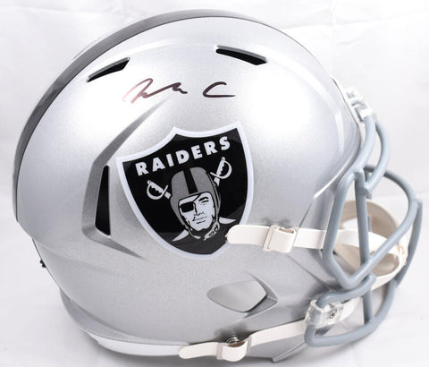 Maxx Crosby Autographed Las Vegas Raiders F/S Speed Helmet - Fanatics *Black