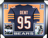RICHARD DENT (Bears navy SKYLINE) Signed Autographed Framed Jersey Beckett