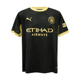 Rayan Cherki Signed Manchester City Away Soccer Jersey #10 with Beckett COA