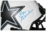 Roger Staubach Autographed Dallas Cowboys Authentic Lunar Helmet BAS 32789