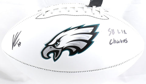 Kenneth Gainwell Autographed Eagles Logo Football SB Champs - Beckett W Hologram