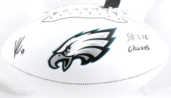 Kenneth Gainwell Autographed Eagles Logo Football SB Champs - Beckett W Hologram