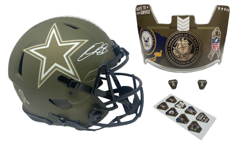 CeeDee Lamb Autographed Cowboys STS - Navy Ed. - Authentic Speed Helmet Fanatics