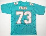 Norm Evans Signed Miami Dolphins Jersey (JSA) 2xSuper Bowl Champion VII I& VIII
