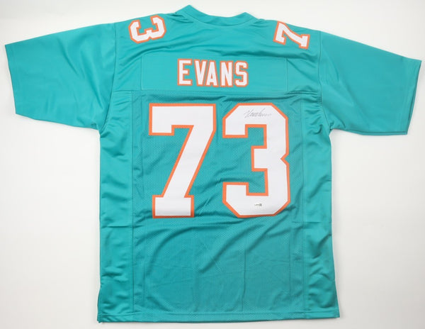 Norm Evans Signed Miami Dolphins Jersey (JSA) 2xSuper Bowl Champion VII I& VIII