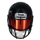 Dalton Schultz & Tank Dell Autographed Texans Speed Authentic Helmet Beckett