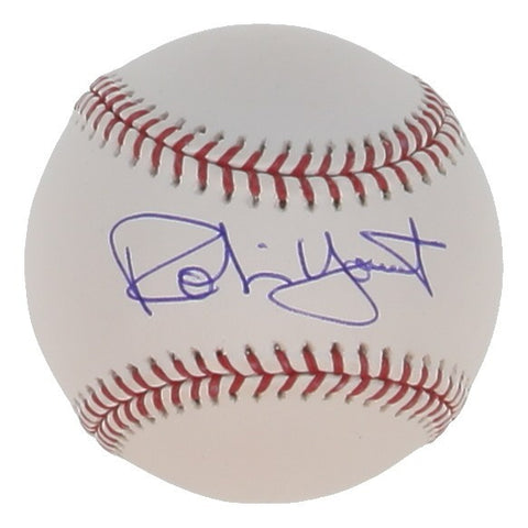 Robin Yount Signed Rawlings OML Baseball (Beckett) Brewers HOF 3xAll Star SS/OF