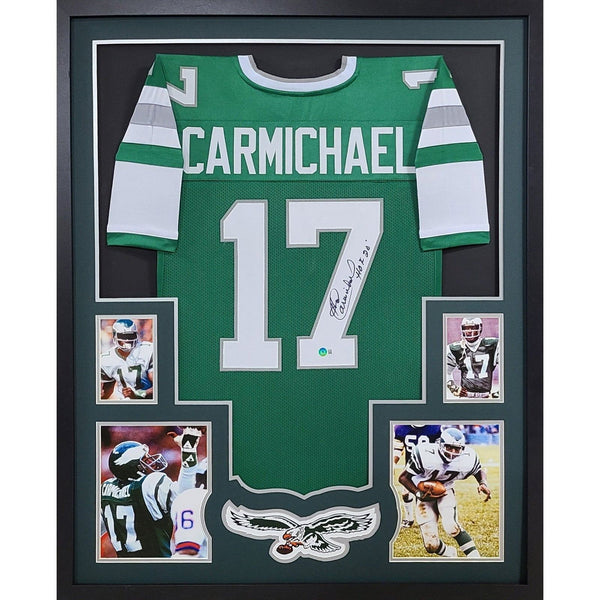 Harold Carmichael Autographed Signed Framed Philadelphia Eagles Jersey BECKETT