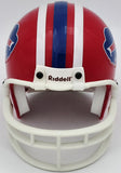 Thurman Thomas Autographed Buffalo Bills Red Mini Helmet Beckett BAS QR #BS30075