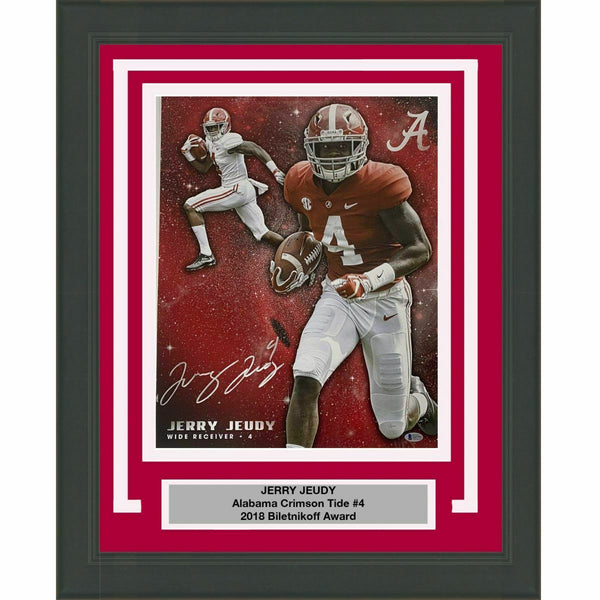 FRAMED Autographed/Signed JERRY JEUDY Alabama Crimson Tide 16x20