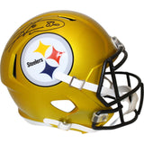 Hines Ward Autographed/Signed Pittsburgh Steelers F/S Flash Helmet Beckett 48613