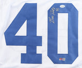 Bill Bates Signed Dallas Cowboys Jersey (JSA) 3xSuper Bowl Champion