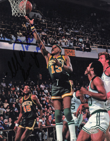 Donald Slick Watts Autographed 8x10 Photo Seattle Supersonics MCS Holo #87385