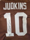 QUINSHON JUDKINS AUTOGRAPHED SIGNED PRO STYLE CUSTOM XL JERSEY BECKETT QR COA