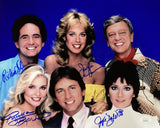 Three's Company Kline, DeWitt, Banes, & Harrison Signed 11x14 Photo JSA ITP