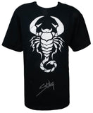 Sting Signed (WCW / WWE) Scorpion Black Wrestling T-Shirt - (SCHWARTZ COA)