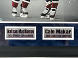 Nathan MacKinnon & Cale Makar Dual Autographed 16x20 Photo Framed Fanatics COA