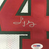 FRAMED Autographed/Signed SIDNEY MONCRIEF 33x42 Milwaukee White Jersey PSA COA