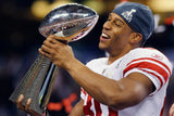 Victor Cruz Signed N. Y. Giants Football Gloves (JSA COA) Super Bowl XLVI Champ
